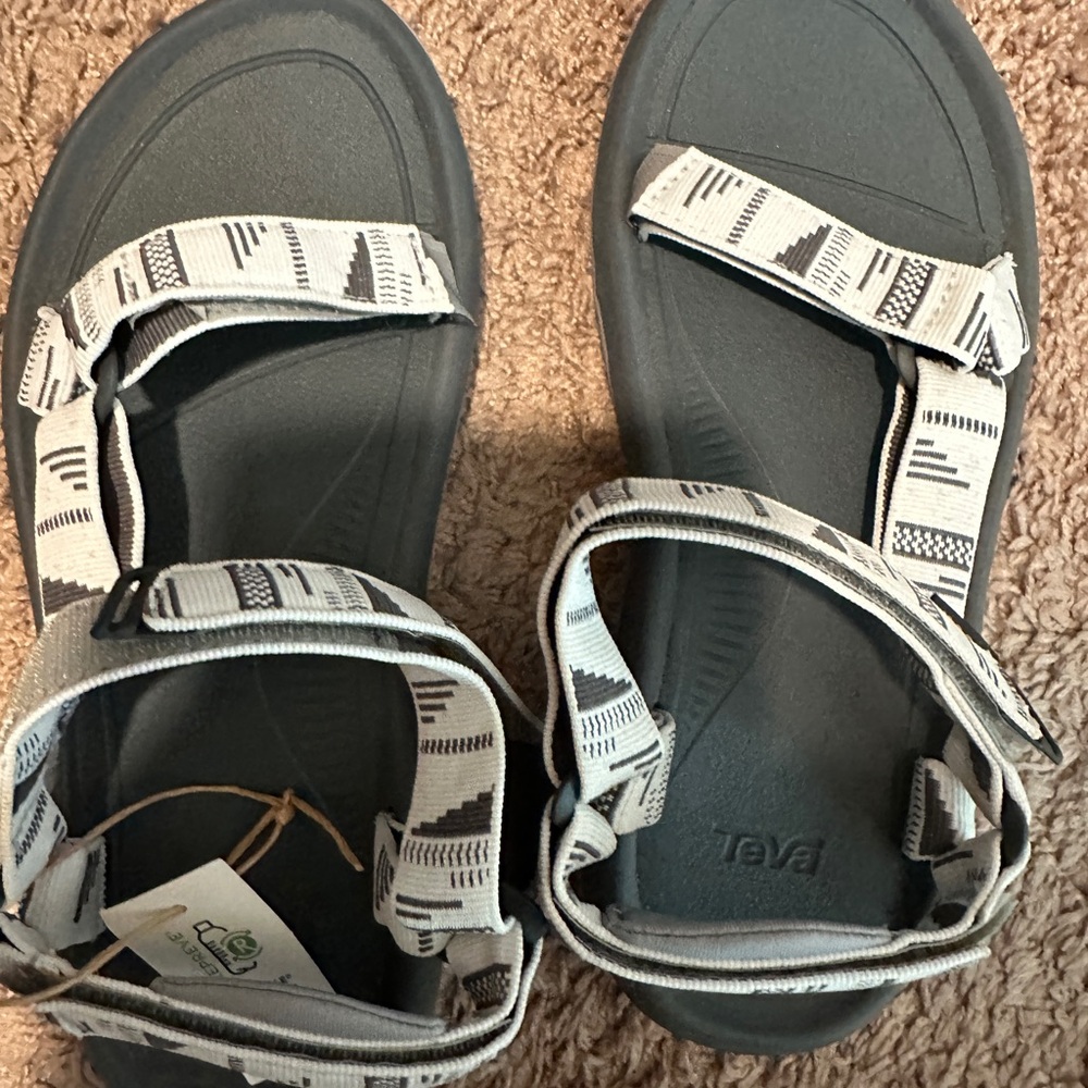 Teva Women’s Gray Patterned Strap Sport Sandals